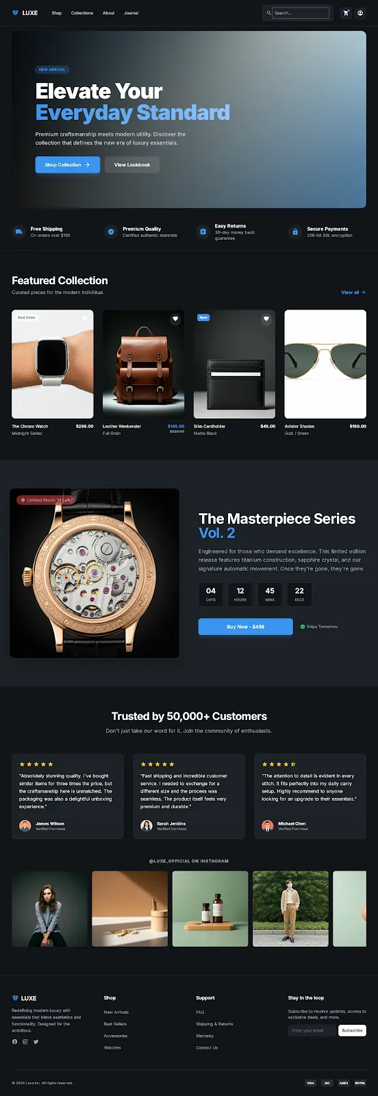E-commerce(premium high-conversion)